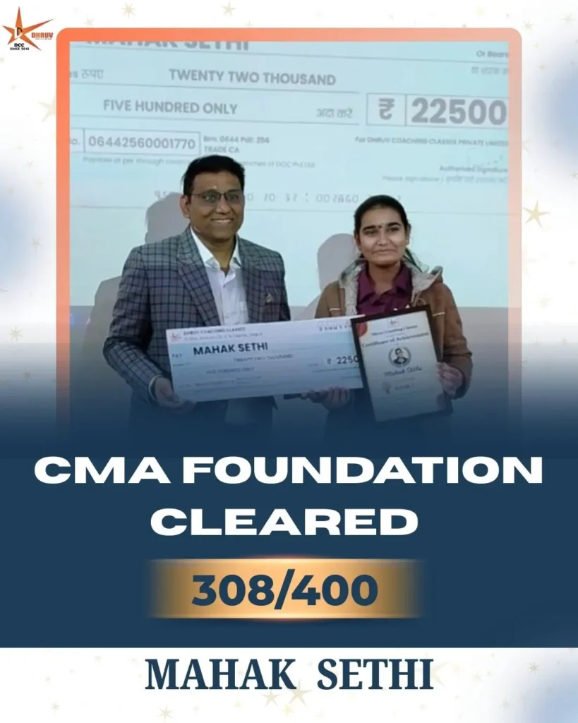 CMA Foundation Result