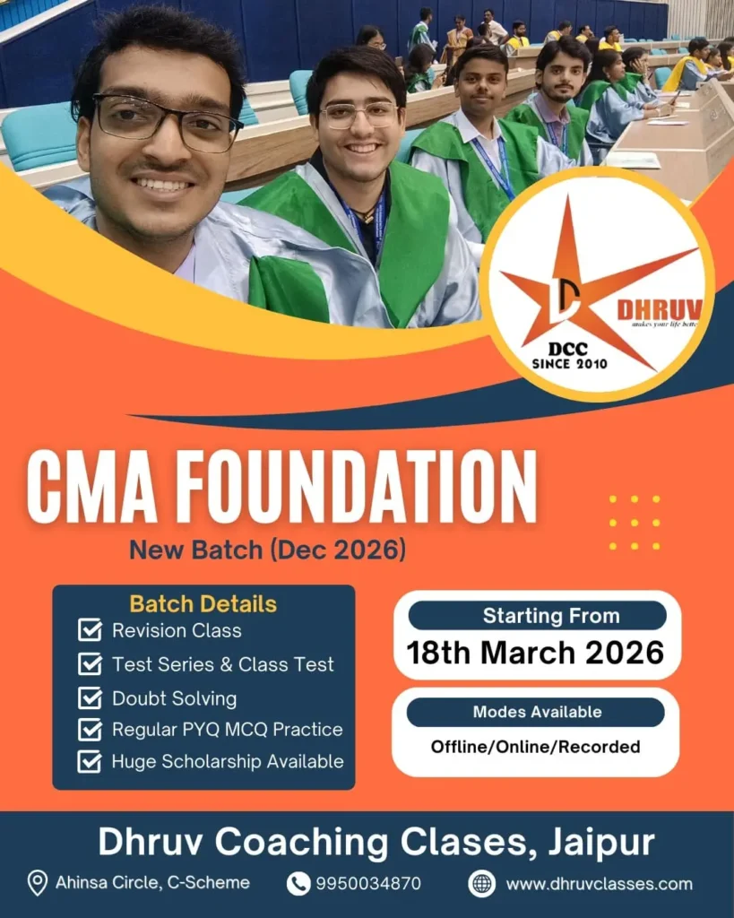 CMA Foundation New Batch Dec 2026